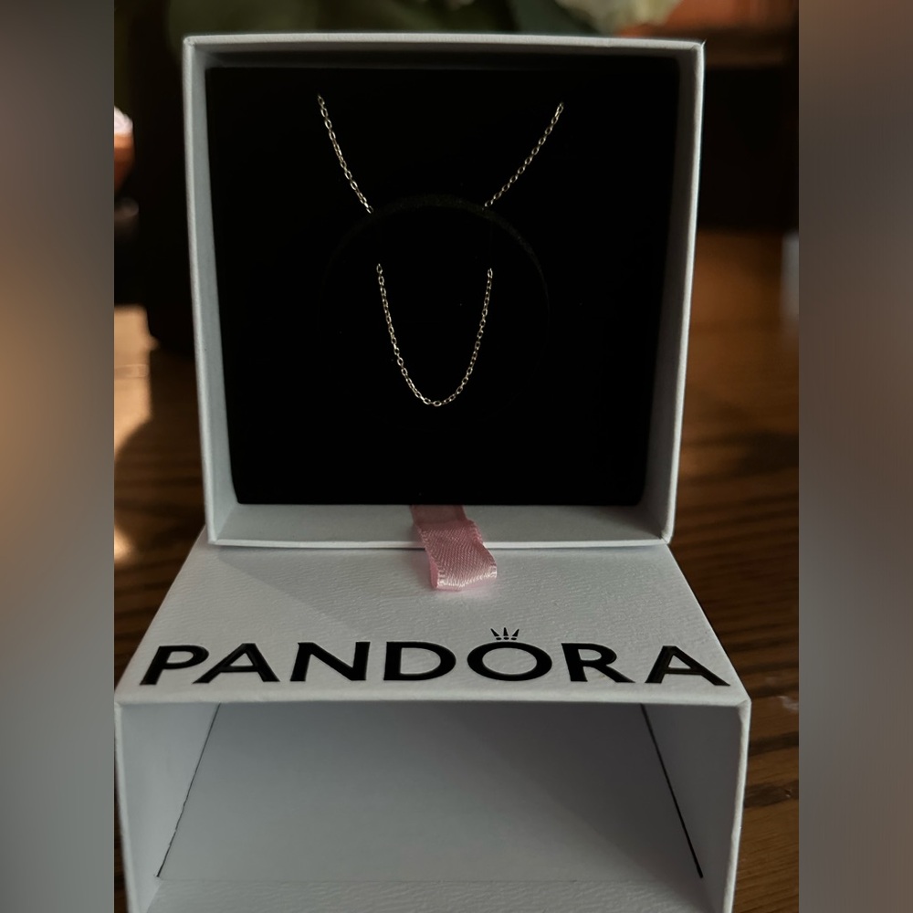 Pandora Talisman Cable Chain Necklace 14K Gold